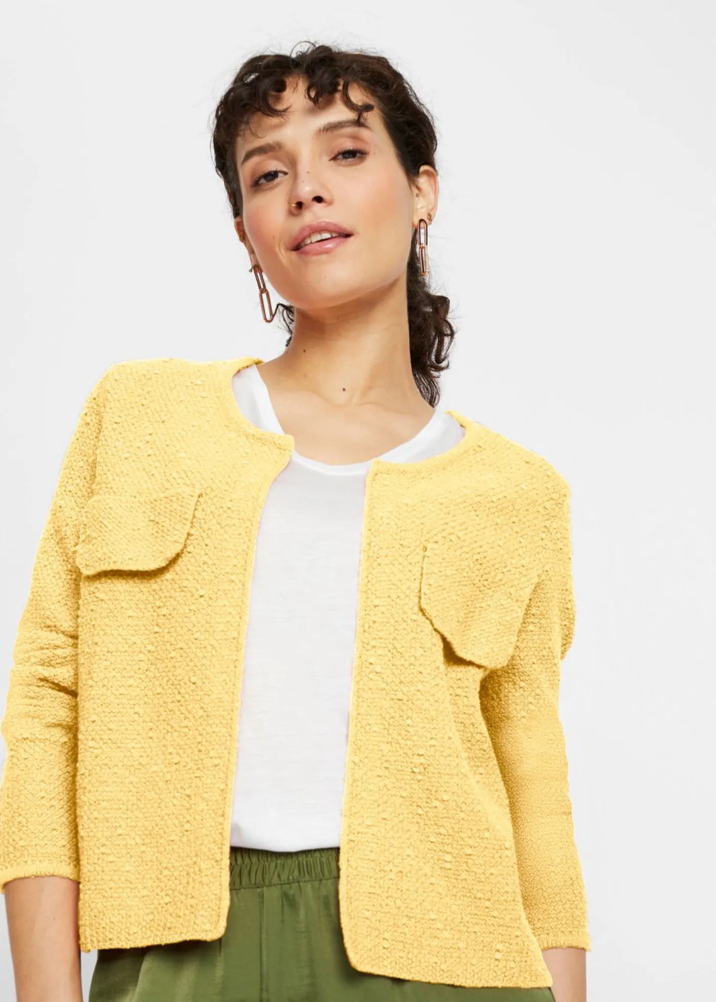 Best Chaqueta de punto de bouclé Mujer Jerséis|Ropa De Punto