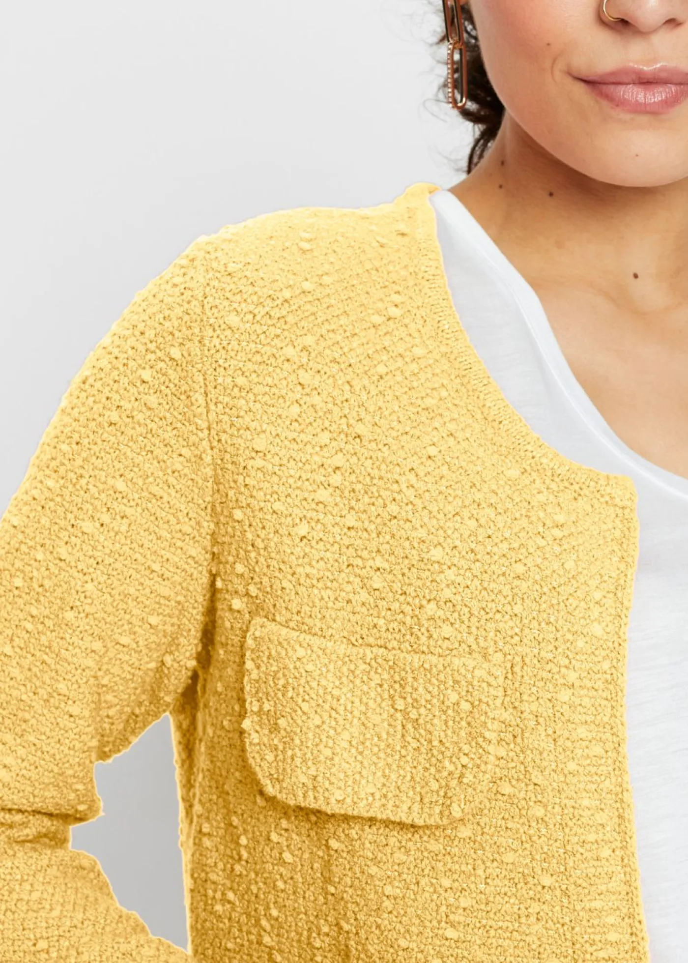 Best Chaqueta de punto de bouclé Mujer Jerséis|Ropa De Punto