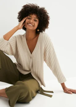 Discount Chaqueta de punto de estilo boxy Mujer Jerséis|Ropa De Punto