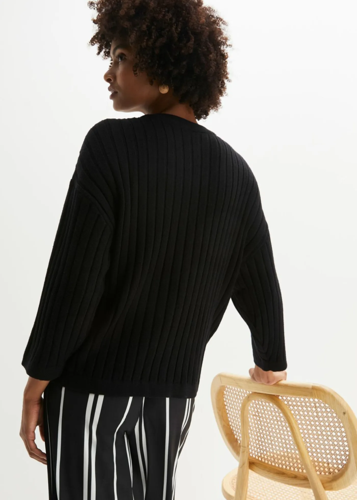 Online Chaqueta de punto de estilo boxy Mujer Jerséis|Ropa De Punto
