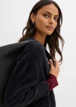 Online Chaqueta de punto de mezcla de viscosa Mujer Esenciales|Jerséis