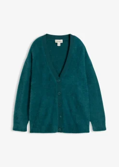 Chaqueta de punto de mezcla de viscosa Mujer Esenciales|Jerséis