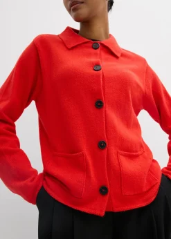 Online Chaqueta de punto de mezcla de viscosa Mujer Esenciales|Jerséis