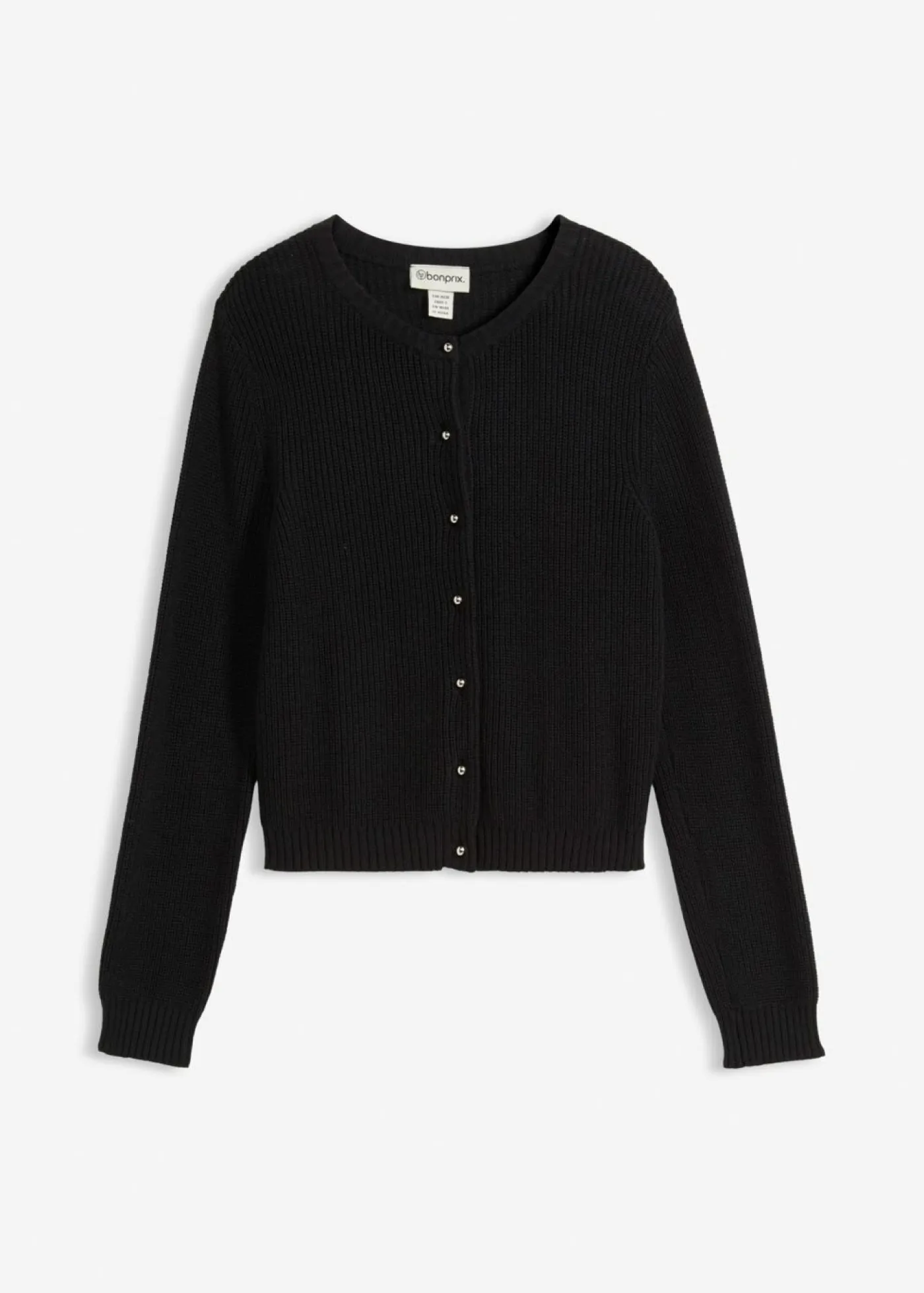 Hot Chaqueta de punto de mezcla de lana con botones decorativos Mujer Esenciales|Jerséis