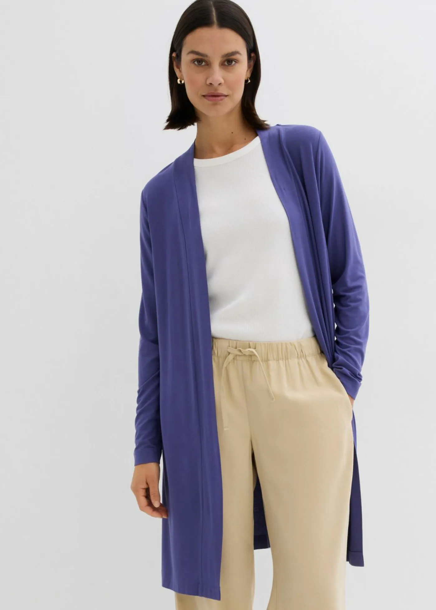 Best Chaqueta de punto de suave mezcla de viscosa Mujer Básicos|Camisetas