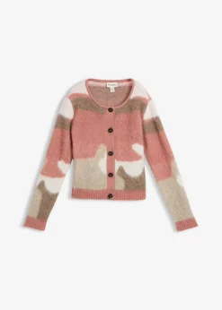 Online Chaqueta de punto estampada con botones Mujer Jerséis|Ropa De Punto