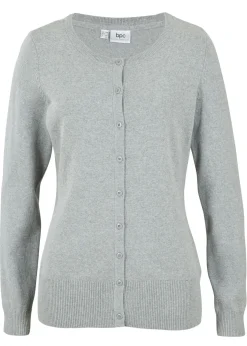 Outlet Chaqueta de punto fino con algodón reciclado Mujer Básicos|Jerséis