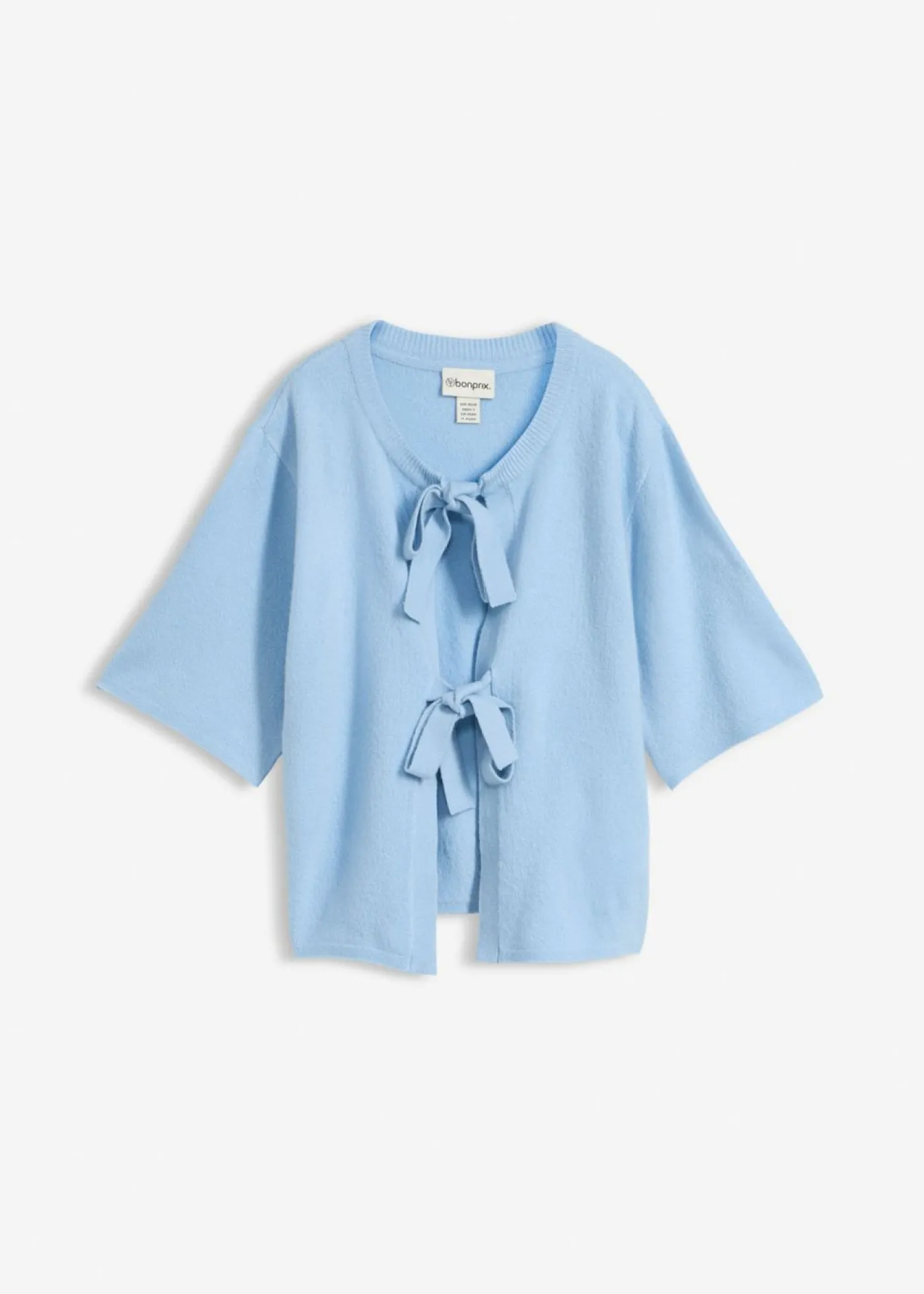 Sale Chaqueta de punto fino con lazo Mujer Jerséis|Novedades