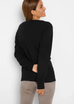 Sale Chaqueta de punto fino con algodón reciclado Mujer Básicos|Jerséis
