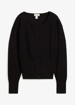 Online Chaqueta de punto fino con cuello redondo Mujer Jerséis|Novedades