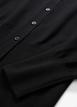 Online Chaqueta de punto fino con cuello redondo Mujer Jerséis|Novedades