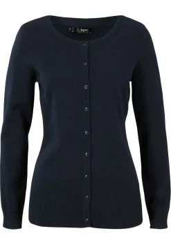 Best Chaqueta de punto fino con algodón reciclado Mujer Básicos|Jerséis