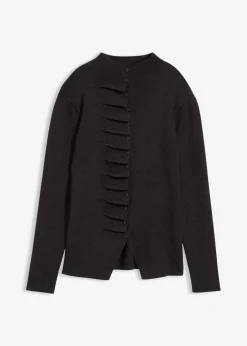 New Chaqueta de punto fino de mezcla de viscosa suave Mujer Esenciales|Jerséis
