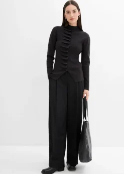 New Chaqueta de punto fino de mezcla de viscosa suave Mujer Esenciales|Jerséis