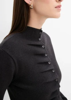 New Chaqueta de punto fino de mezcla de viscosa suave Mujer Esenciales|Jerséis