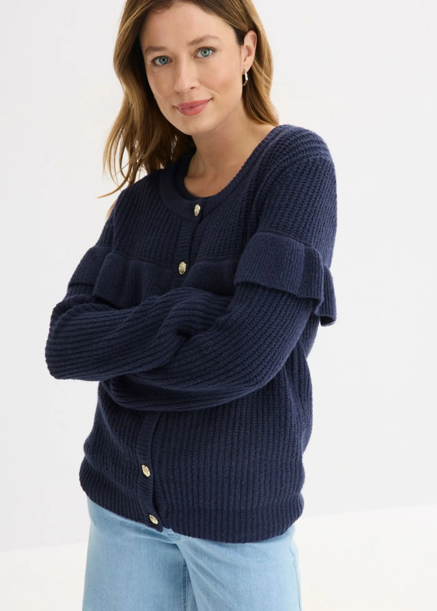 Discount Chaqueta de punto fino de mezcla de algodón Mujer Jerséis|Ropa De Punto