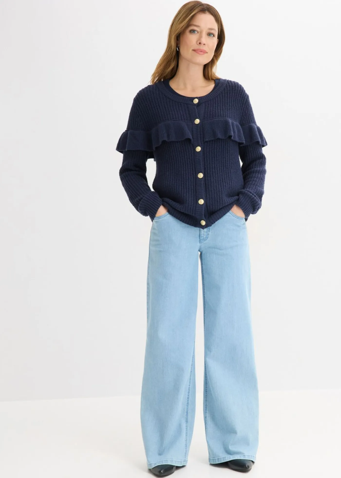 Discount Chaqueta de punto fino de mezcla de algodón Mujer Jerséis|Ropa De Punto