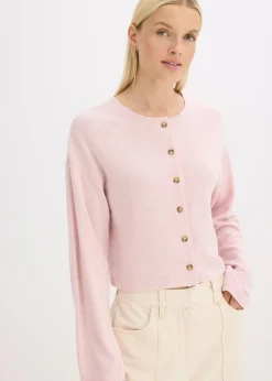 Hot Chaqueta de punto fino de canalé Mujer Jerséis|Ropa De Punto