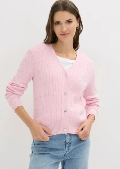 Sale Chaqueta de punto fino de mezcla de viscosa Mujer Jerséis|Ropa De Punto