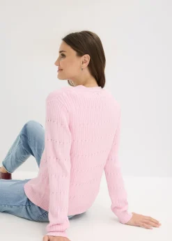 Sale Chaqueta de punto fino de mezcla de viscosa Mujer Jerséis|Ropa De Punto