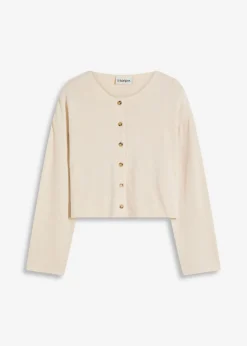 Sale Chaqueta de punto fino de canalé Mujer Jerséis|Ropa De Punto