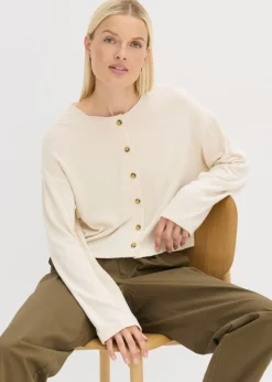 Sale Chaqueta de punto fino de canalé Mujer Jerséis|Ropa De Punto