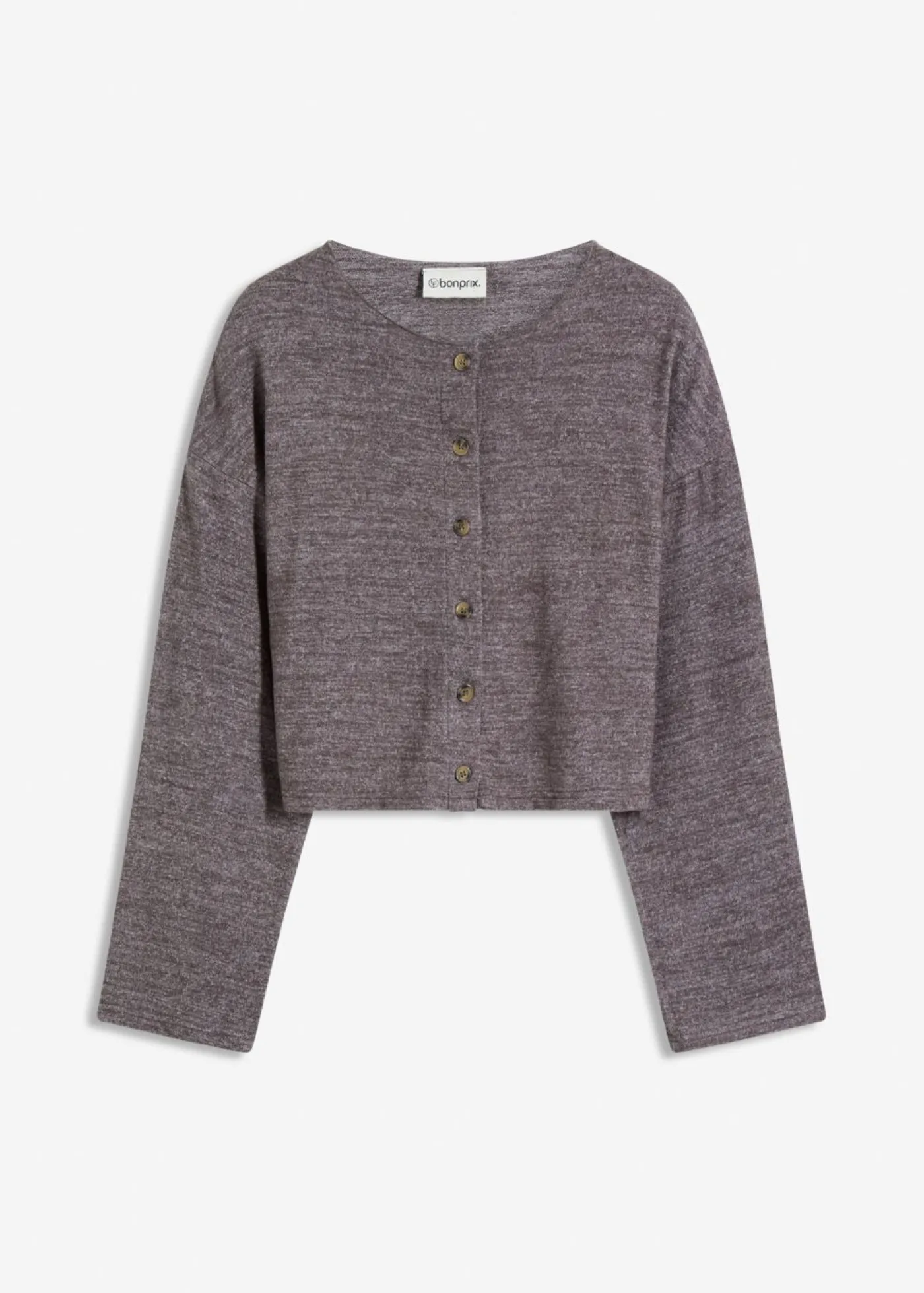 Sale Chaqueta de punto fino de canalé Mujer Jerséis|Ropa De Punto