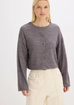 Sale Chaqueta de punto fino de canalé Mujer Jerséis|Ropa De Punto