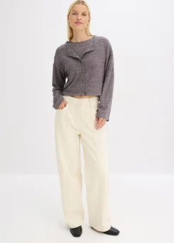 Sale Chaqueta de punto fino de canalé Mujer Jerséis|Ropa De Punto