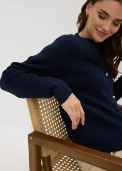 Online Chaqueta de punto fino de mezcla de viscosa Mujer Jerséis|Ropa De Punto