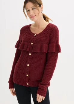 Best Chaqueta de punto fino de mezcla de algodón Mujer Jerséis|Ropa De Punto