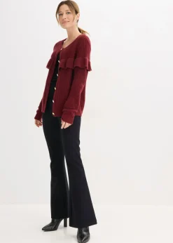 Best Chaqueta de punto fino de mezcla de algodón Mujer Jerséis|Ropa De Punto