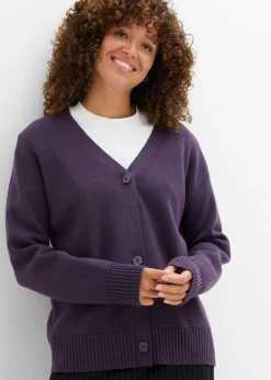 Clearance Chaqueta de punto fino Milano de canalé Mujer Básicos|Jerséis