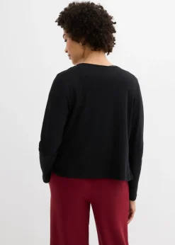 Chaqueta de punto grueso de algodón orgánico puro Mujer Básicos|Camisetas