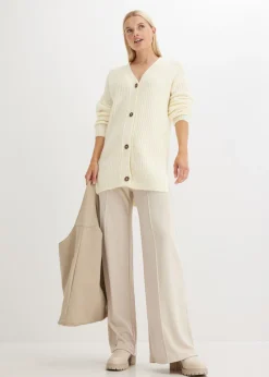 New Chaqueta de punto grueso de suave mezcla de lana Mujer Jerséis|Ropa De Punto