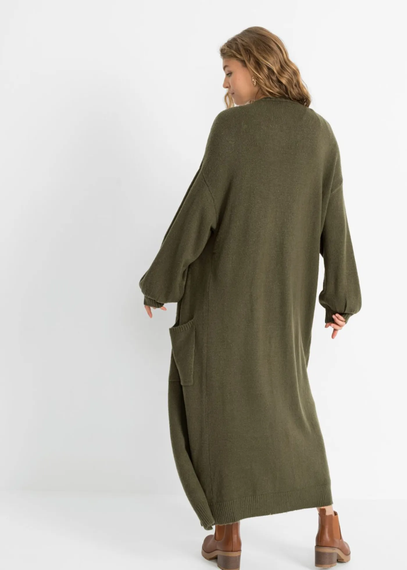 Sale Chaqueta de punto holgada de largo midi Mujer Jerséis|Ropa De Punto