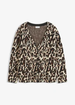 Sale Chaqueta de punto jacquard Mujer Jerséis|Ropa De Punto