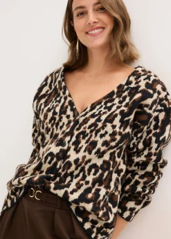 Sale Chaqueta de punto jacquard Mujer Jerséis|Ropa De Punto