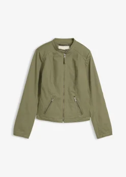 Discount Chaqueta de sarga de algodón con insertos elásticos en los laterales Mujer Chaquetas Y Abrigos