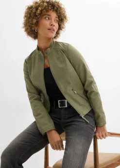 Discount Chaqueta de sarga de algodón con insertos elásticos en los laterales Mujer Chaquetas Y Abrigos