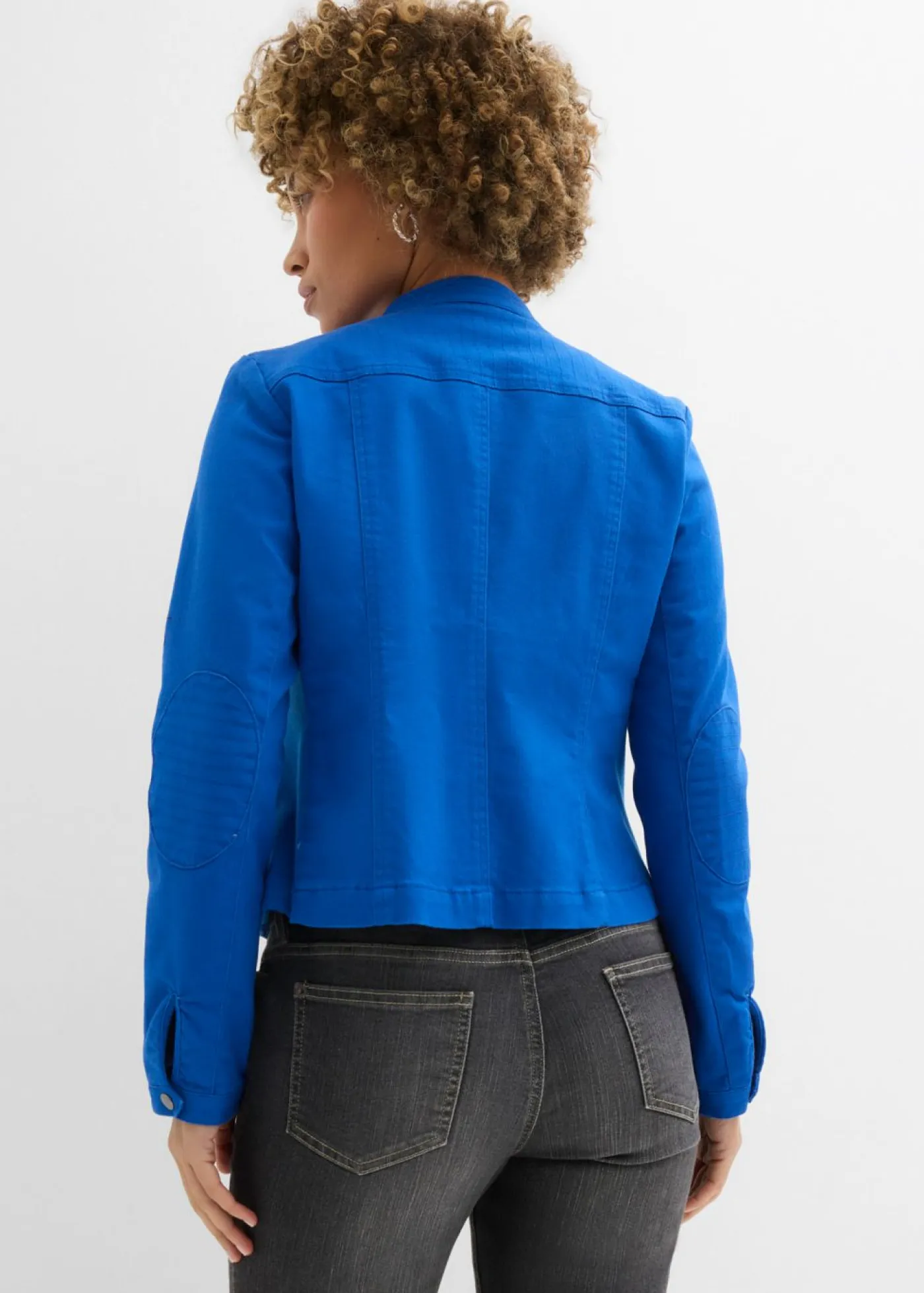 Clearance Chaqueta de sarga de algodón con insertos elásticos en los laterales Mujer Chaquetas Y Abrigos