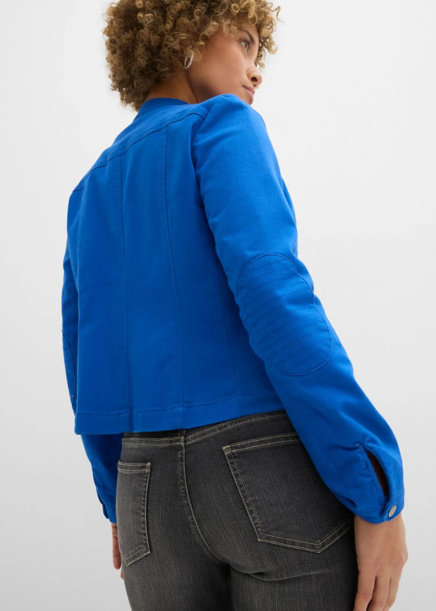 Clearance Chaqueta de sarga de algodón con insertos elásticos en los laterales Mujer Chaquetas Y Abrigos