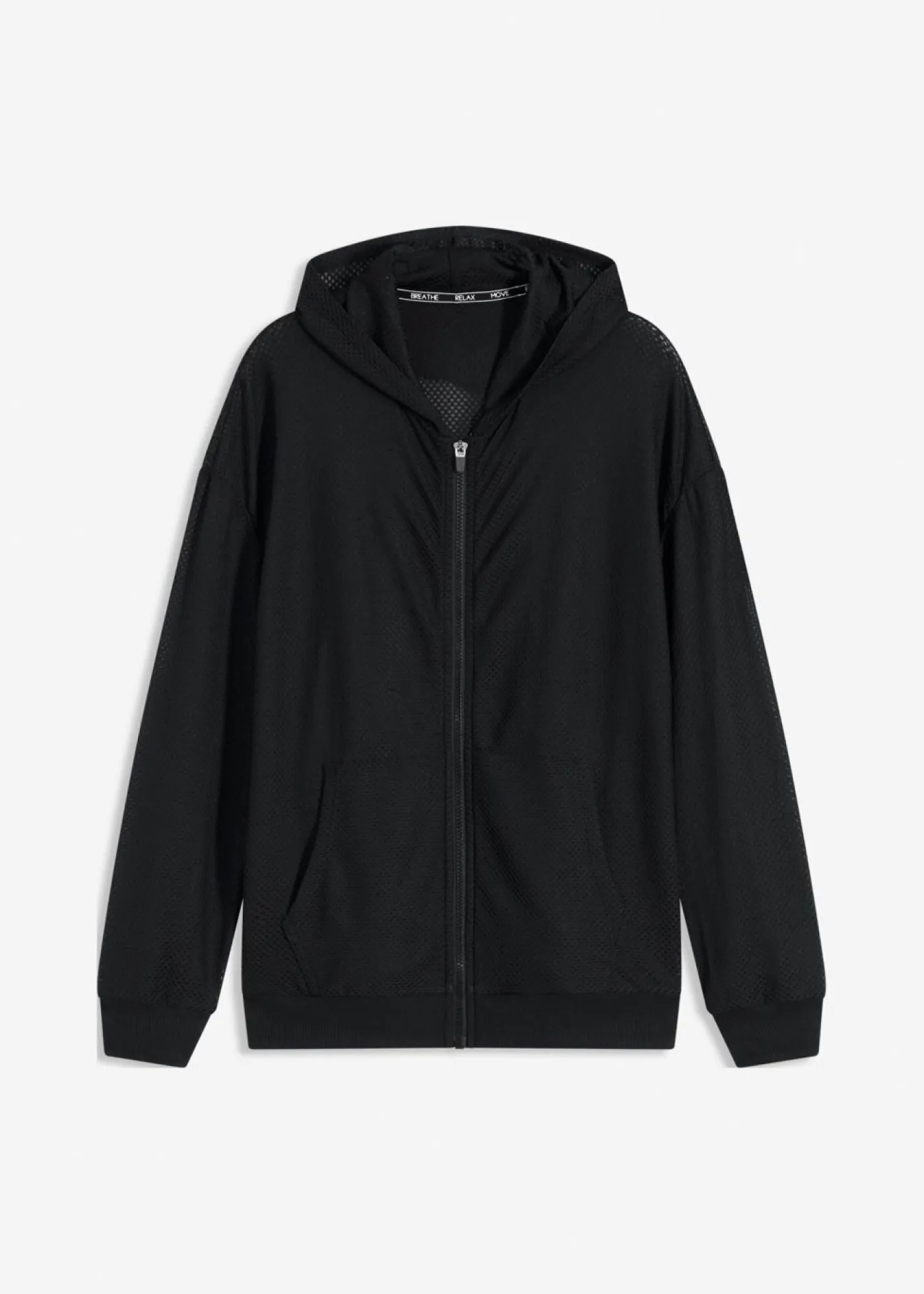 Outlet Chaqueta deportiva transparente de malla con corte holgado Mujer Ropa Deportiva|Chaquetas Y Abrigos
