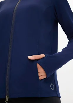 Clearance Chaqueta deportiva térmica con presilla para el pulgar y material de secado rápido Mujer Ropa Deportiva|Chaquetas Y Abrigos