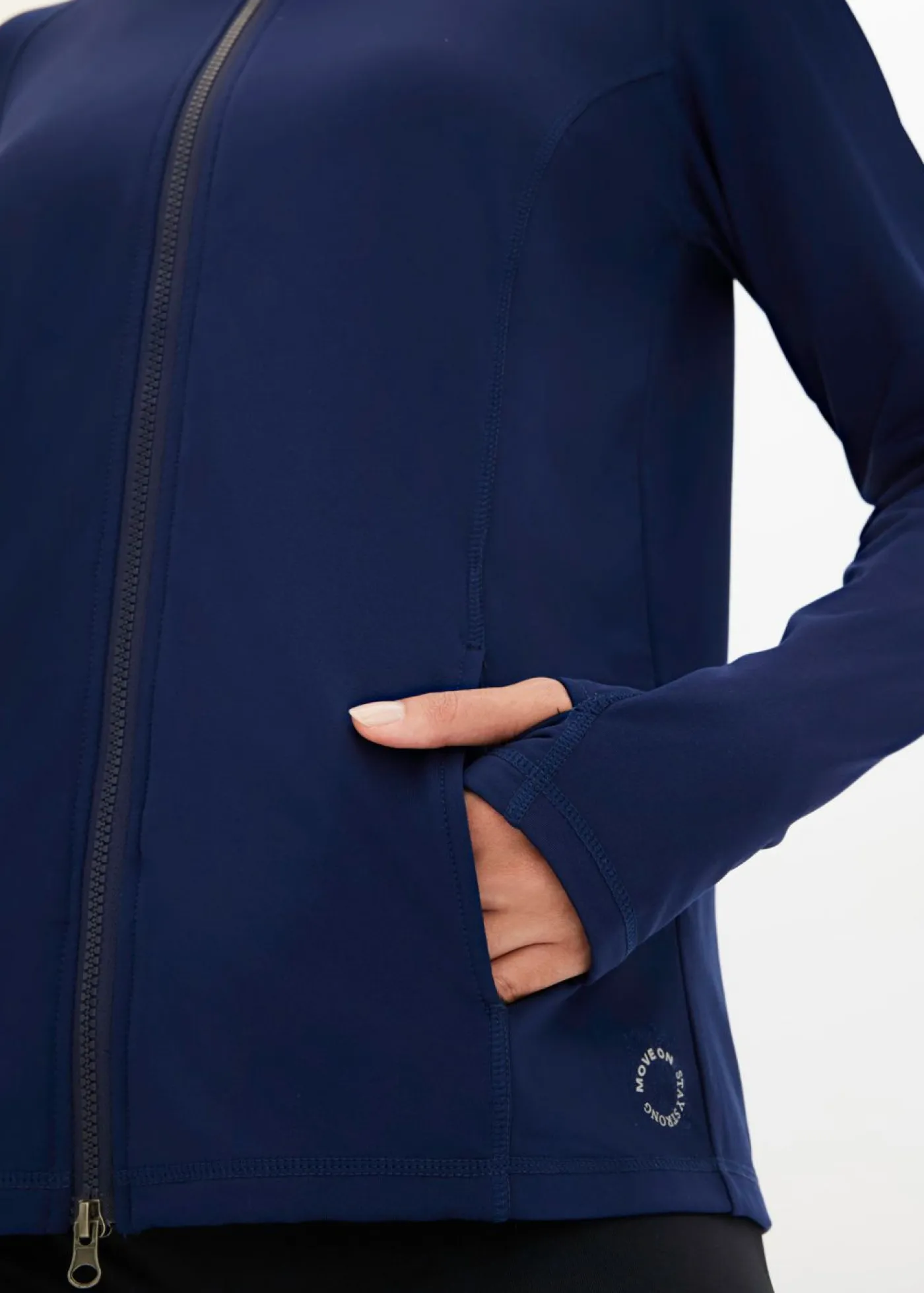 Clearance Chaqueta deportiva térmica con presilla para el pulgar y material de secado rápido Mujer Ropa Deportiva|Chaquetas Y Abrigos