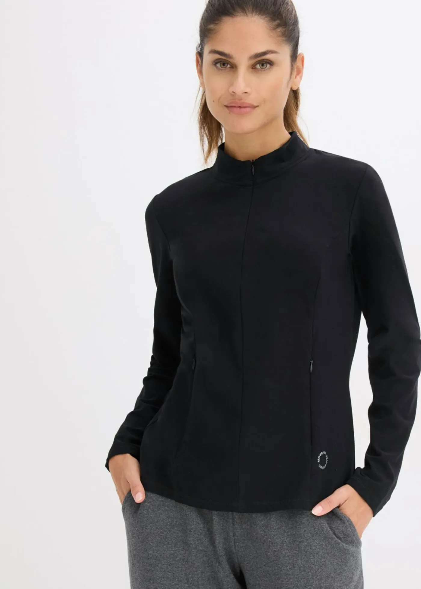 Outlet Chaqueta deportiva térmica con media cremallera y material de secado rápido Mujer Ropa Térmica|Ropa Deportiva