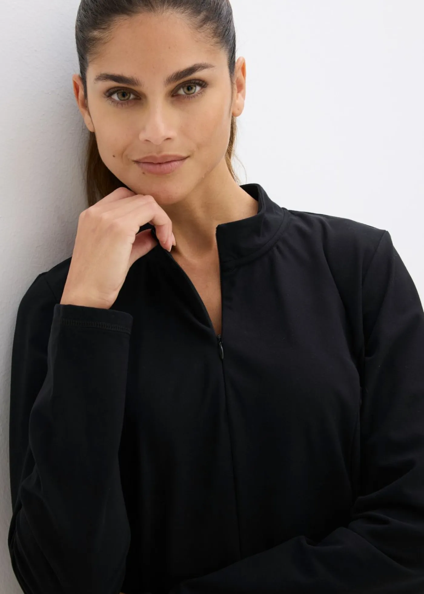 Outlet Chaqueta deportiva térmica con media cremallera y material de secado rápido Mujer Ropa Térmica|Ropa Deportiva