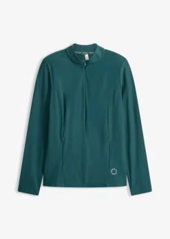 Best Chaqueta deportiva térmica con media cremallera y material de secado rápido Mujer Ropa Térmica|Ropa Deportiva