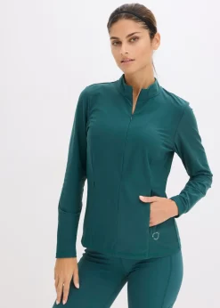 Best Chaqueta deportiva térmica con media cremallera y material de secado rápido Mujer Ropa Térmica|Ropa Deportiva