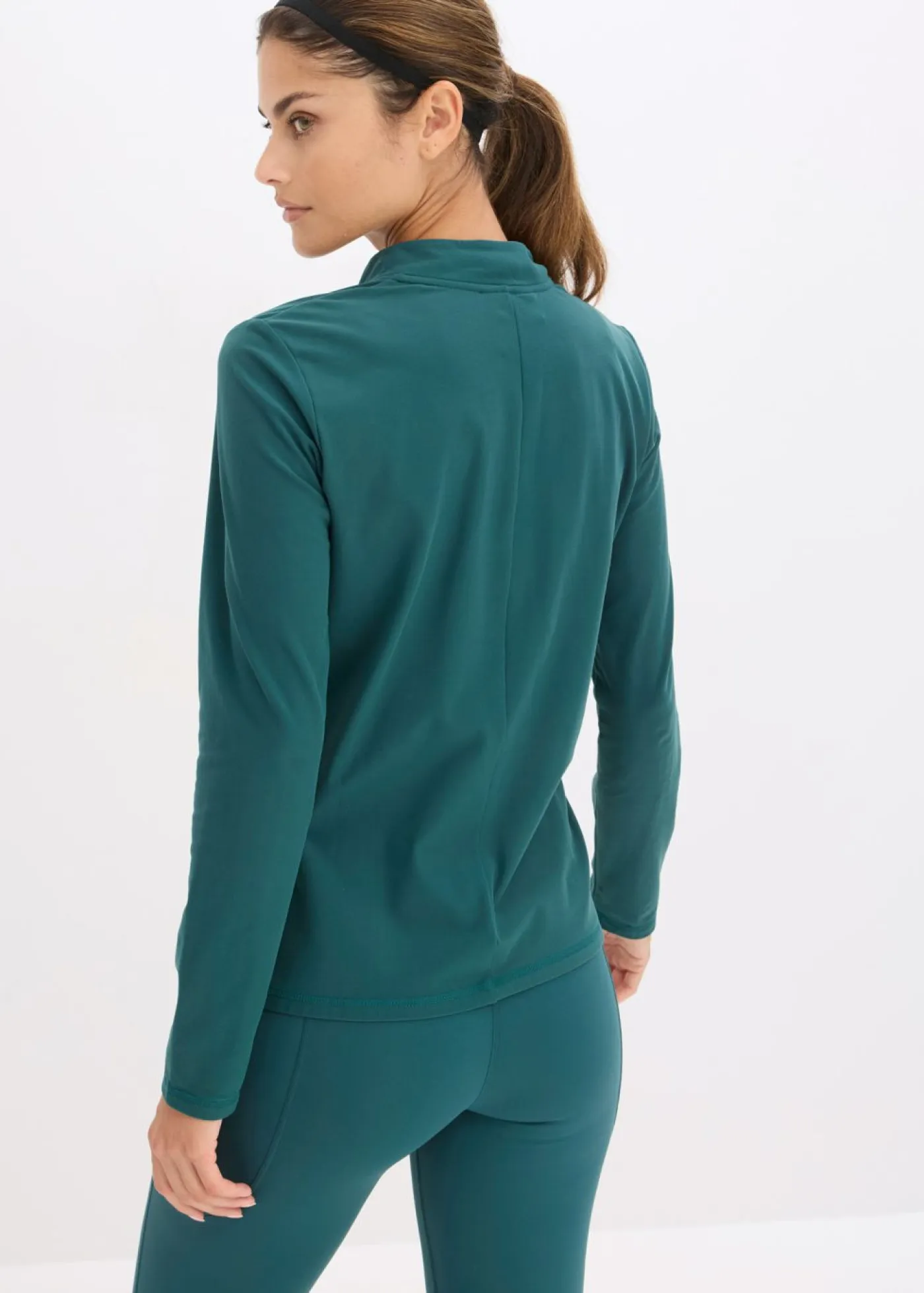 Best Chaqueta deportiva térmica con media cremallera y material de secado rápido Mujer Ropa Térmica|Ropa Deportiva